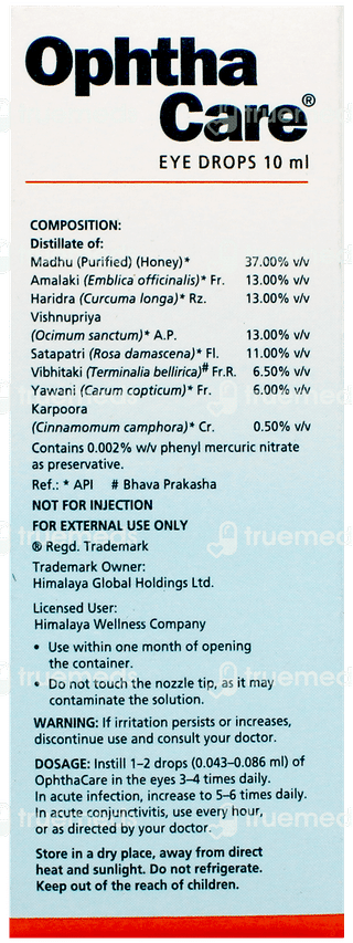 Himalaya Ophthacare Eye Drops 10Ml